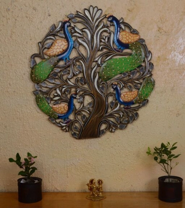 BK Exports Wooden  Hand Painted Wall Decor & Hanging For Home - Wooden, Pack of1